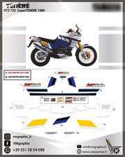 Adesivi XTZ 750 SUPERTENERE 1989 Xt 750 Z grafiche/stickers/decal super tenere