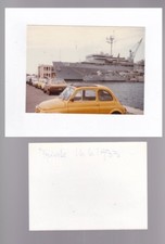 fotografia TRIESTE PORTO NAVE anni 80 1983 fiat 500 d'epoca