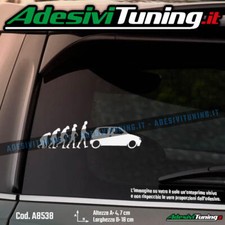 Adesivo Evoluzione Uomo-Auto Fiat Seicento 600 Sticker Decal Tuning