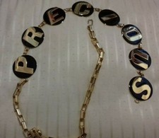 PRECiOUS cinta donna in metallo originale vintage anni 90 accessori donna