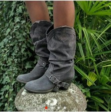 Stivali camoscio donna