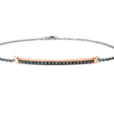 Bracciale tennis uomo oro 18