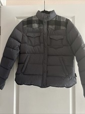 Giacca donna Rockford Penfield nuova grigia a quadri piccola 80% piumino