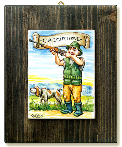 Cacciatore quadro mattonella - cacciatore-quadro,