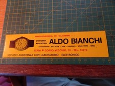 ADESIVO STICKER kleber vintagE OROLOGERIA ALDO BIANCHI TERNI
