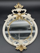 Specchio vintage panna e oro