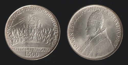 Vaticano 500 lire - lire, 1962