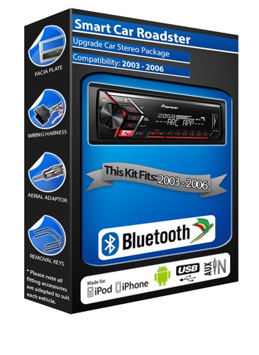 Smart car roadster - car, autoradio