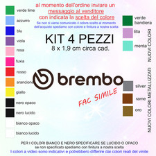 KIT 4 ADESIVI BREMBO per pinze