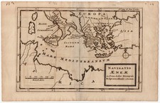 Mappa antica c.1720 Navigatio