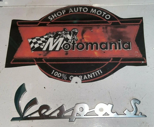 Targhetta scritta logo cromata - scritta,