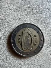 Moneta euro con arpa - da,