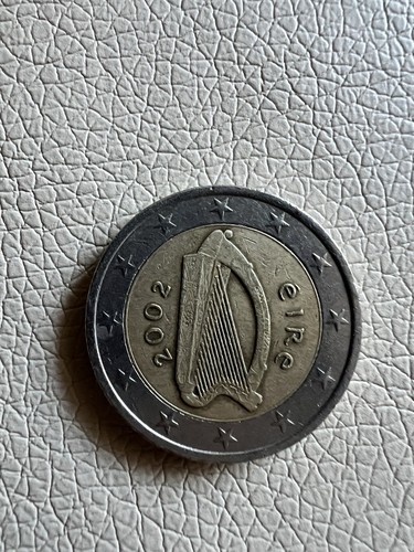 Moneta euro con arpa - euro,