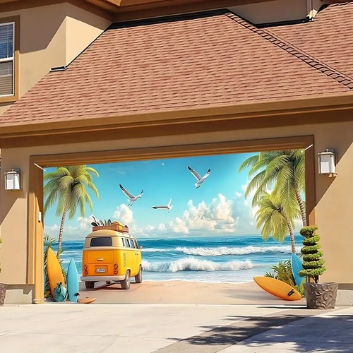 Striscione spiaggia tropicale