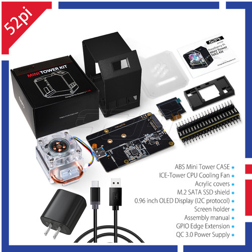 52pi abs mini tower - abs, fan