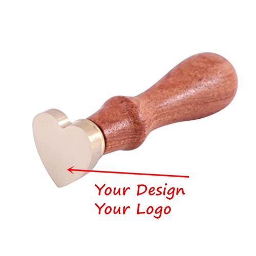 Custom heart shape wax seal - wax,