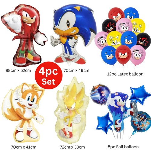4pz palloncini sonic riccio - sonic,