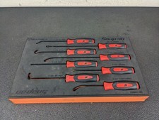 #bm412 Snap On Tools FMMR03BO Orange 8 Piece Pick and Seal Removal Set in Foam