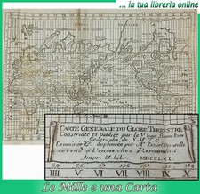 carta geografica antica globo CARTE GENERELE DU GLOBE TERRESTRE Bernoulli 1761