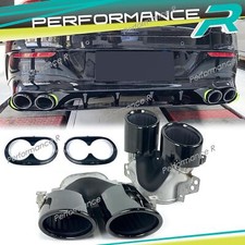 2 terminali di scarico neri