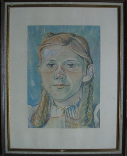 Monogr ritratto donna ragazza - monogr.,