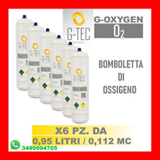 BOMBOLA OSSIGENO G-OXYGEN SALDATURA BRASATURA  6PZ. 0,95 LITRI/0,11 MC-5,7 LITRI
