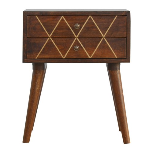 Comodino geometrico cassetti - comodino,