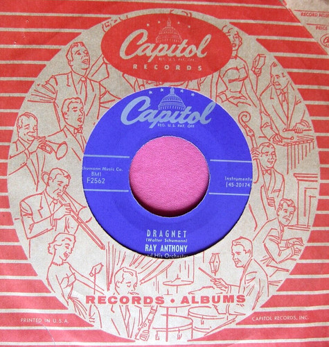 Ray anthony dragnet 45 rpm - -,