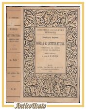 POESIA E LETTERATURA conquista di anime studi critica Tommaso Parodi Libro 1916