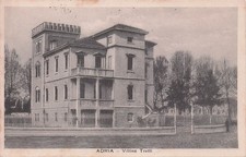 31-94) CARTOLINA ADRIA VILLINO TRETTI VIAGGIATA 1925 ROVIGO