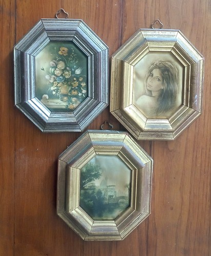 Trittico vintage quadretti - trittico, di