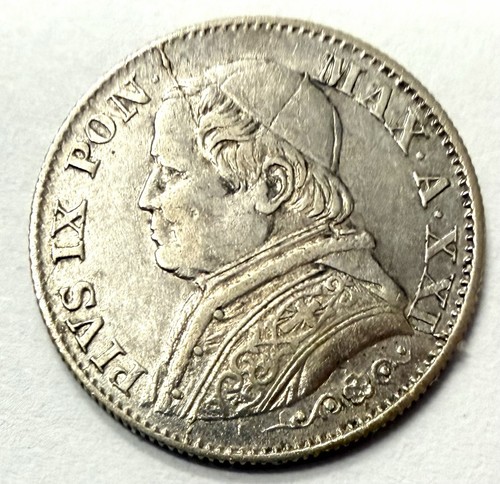 Pièce soldi 1866 vatican - 5,