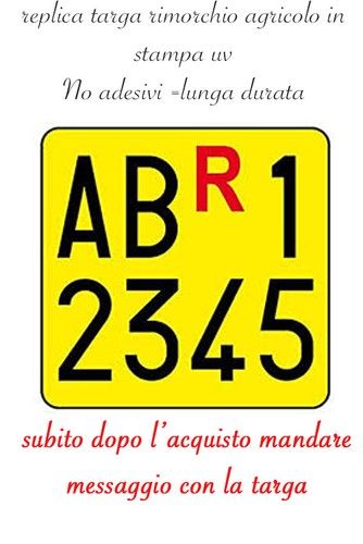 Targa ripetitrice alluminio - targa,
