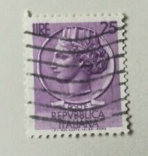 Francobolli Italia 1953 - Siracusana Turrita - Lire 25 Usato