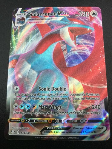 Salamence vmax 144 189 - salamence, full
