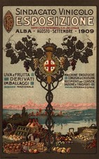 ALBA, Cuneo - Esposizione Sindacato Vinicolo 1909 - Pubblicitaria - VG - PU709