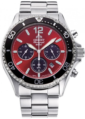Orient mako solar chrono rosso - mako,
