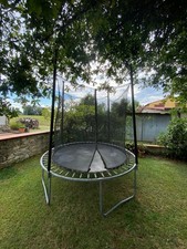 tappeto elastico da esterno usato ottime condizioni con rete sicurezza bambini