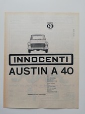 Clipping Pubblicità Advertising 1961 Nuova INNOCENTI AUSTIN A 40