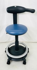 Ultradent Sgabello Dentista Behandlerstuhl Blu Arbeitssessel Testato
