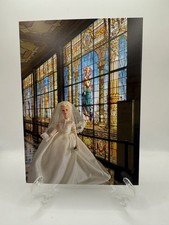 Cartolina/stampa artistica Barbie come principessa sposa Grace Kelly nuova