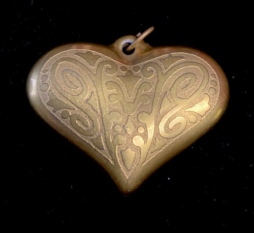 Ciondolo porcellana cuore - , oro