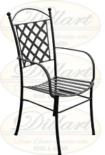 Sedia in ferro ALESSANDRA con e senza braccioli zincata Colori a scelta