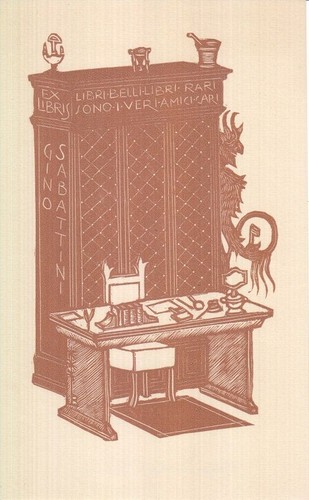 Exlibris bookplate holzstich - exlibris,