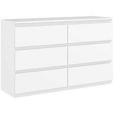 HOMCOM Cassettiera 6 Cassetti