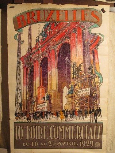 Affiche ancienne bruxelles - ancienne,