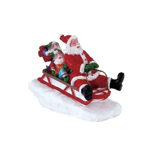 Slittino con babbo natale - babbo,