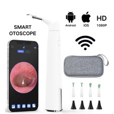 Telecamera auricolare otoscopio WiFi 1080P 6LED per Android iOS Smart Ear Cleaner