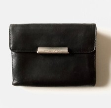 Mandarina Duck portafoglio Hera Vintage anni 90 pelle nero anche porta assegni