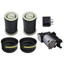 Compressore + 2x Sospensioni Pneumatiche Molla Ad Aria for BMW X5 E70 X6 E71 E72